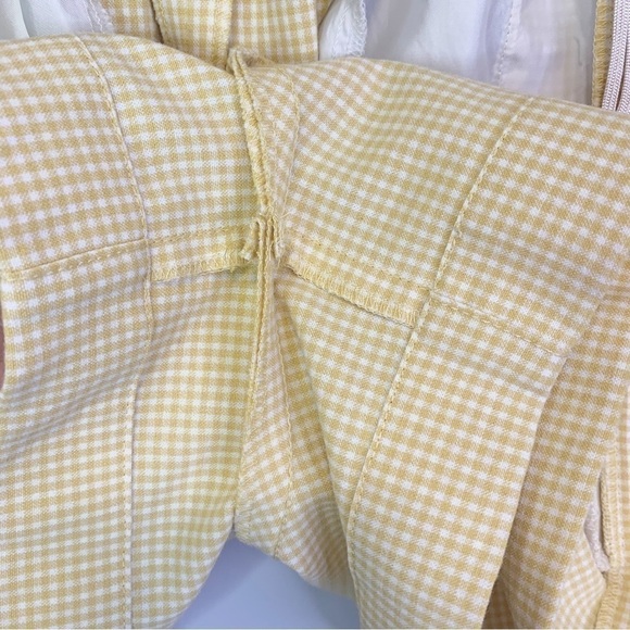 ARITZIA WILFRED Gelas Short Mini Chk Sun Ray/White (belt missing) size 6 - Picture 11 of 15